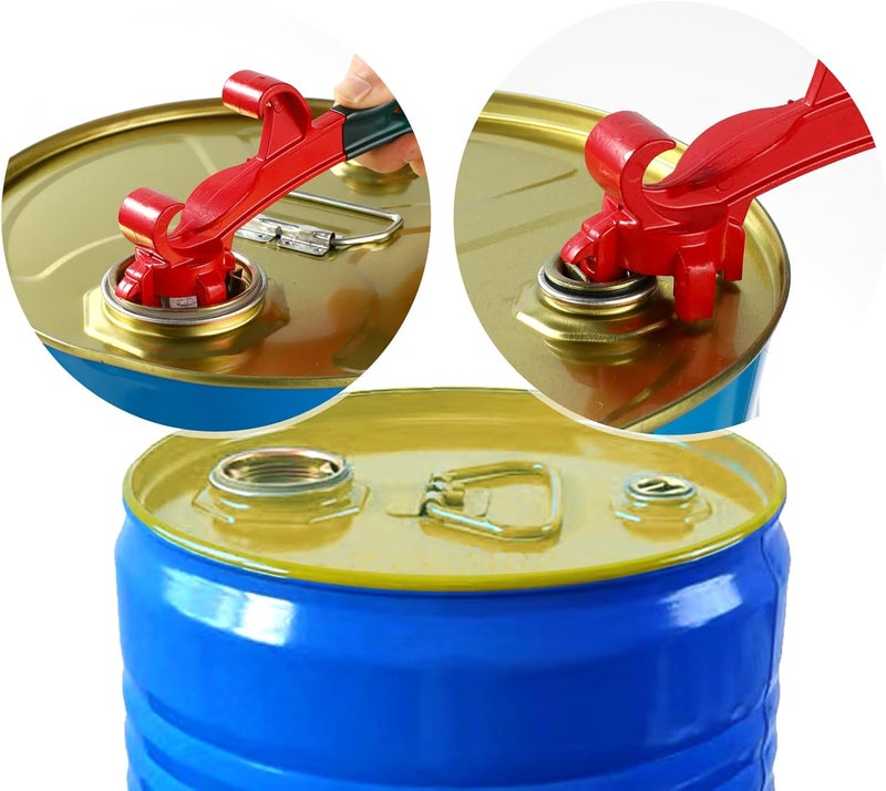 DANOREC Bucket Opener Tool 5 Gallon,Upgraded Bung Wrench for Opening 55 Gallon Drum,Professional Bucket Lid Opener,9.6 Inch Aluminum Barrel Wrench Tool with Non-slip Handle - Image 5